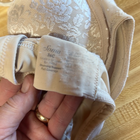 Beige SOMA bra - Picture 3 of 3
